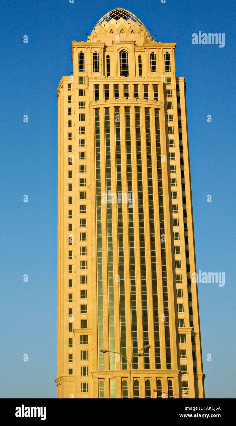 High rise building in West Bay Center Doha Qatar Stock Photo