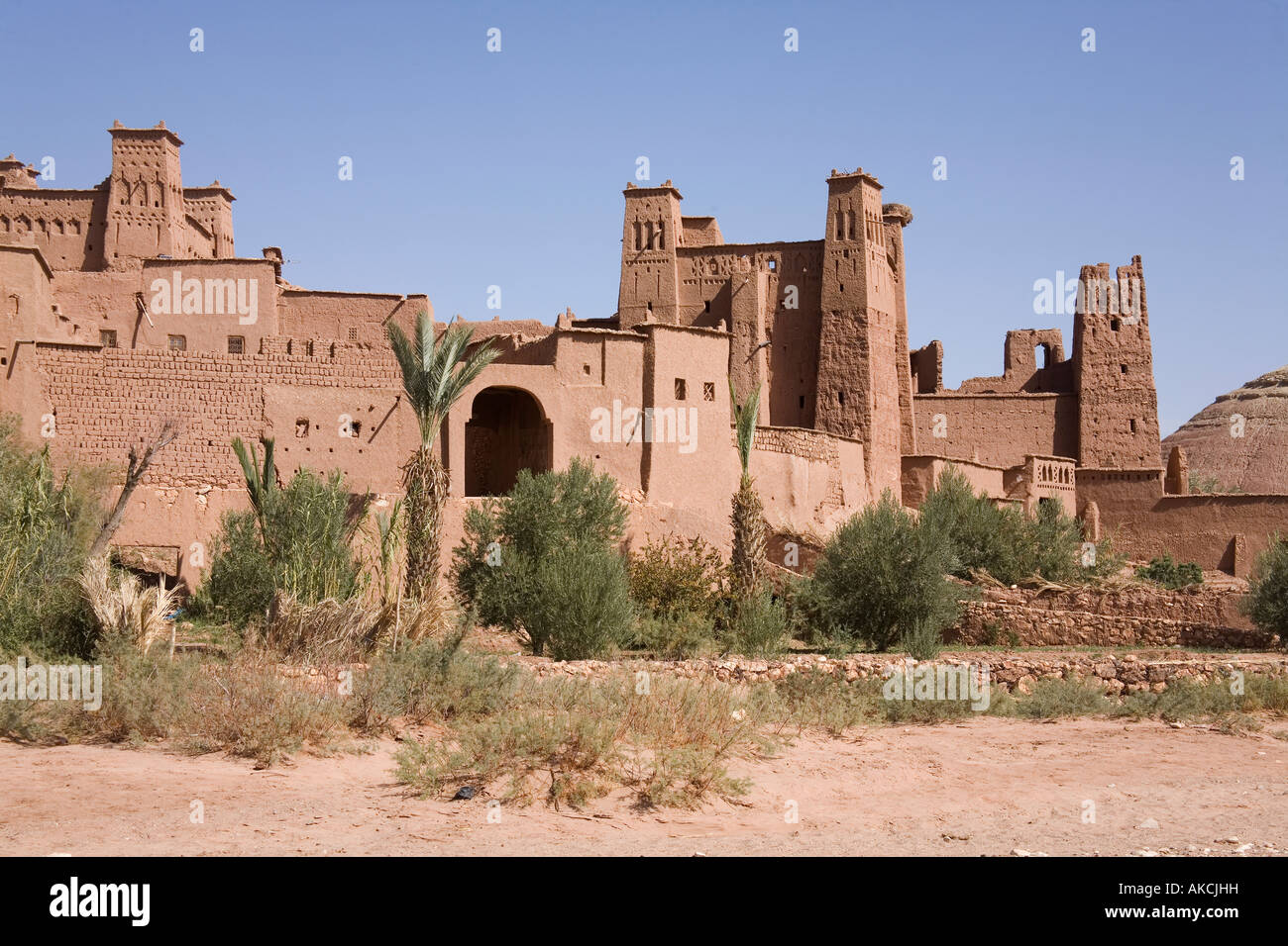 Benhaddou Kasbah, Ouarzazate, Morocco, North Africa Stock Photo