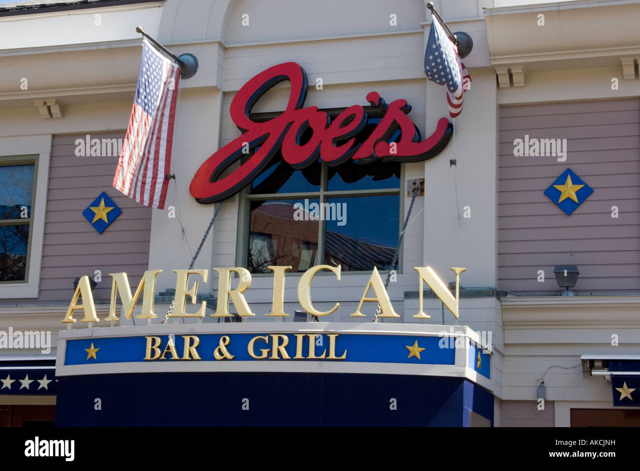 Joe's American Diner Sign, Boston Stock Photo - Alamy