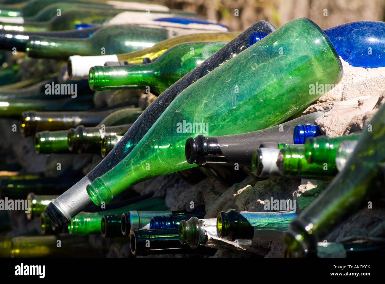 wine bottles empty group Stock Photo Alamy