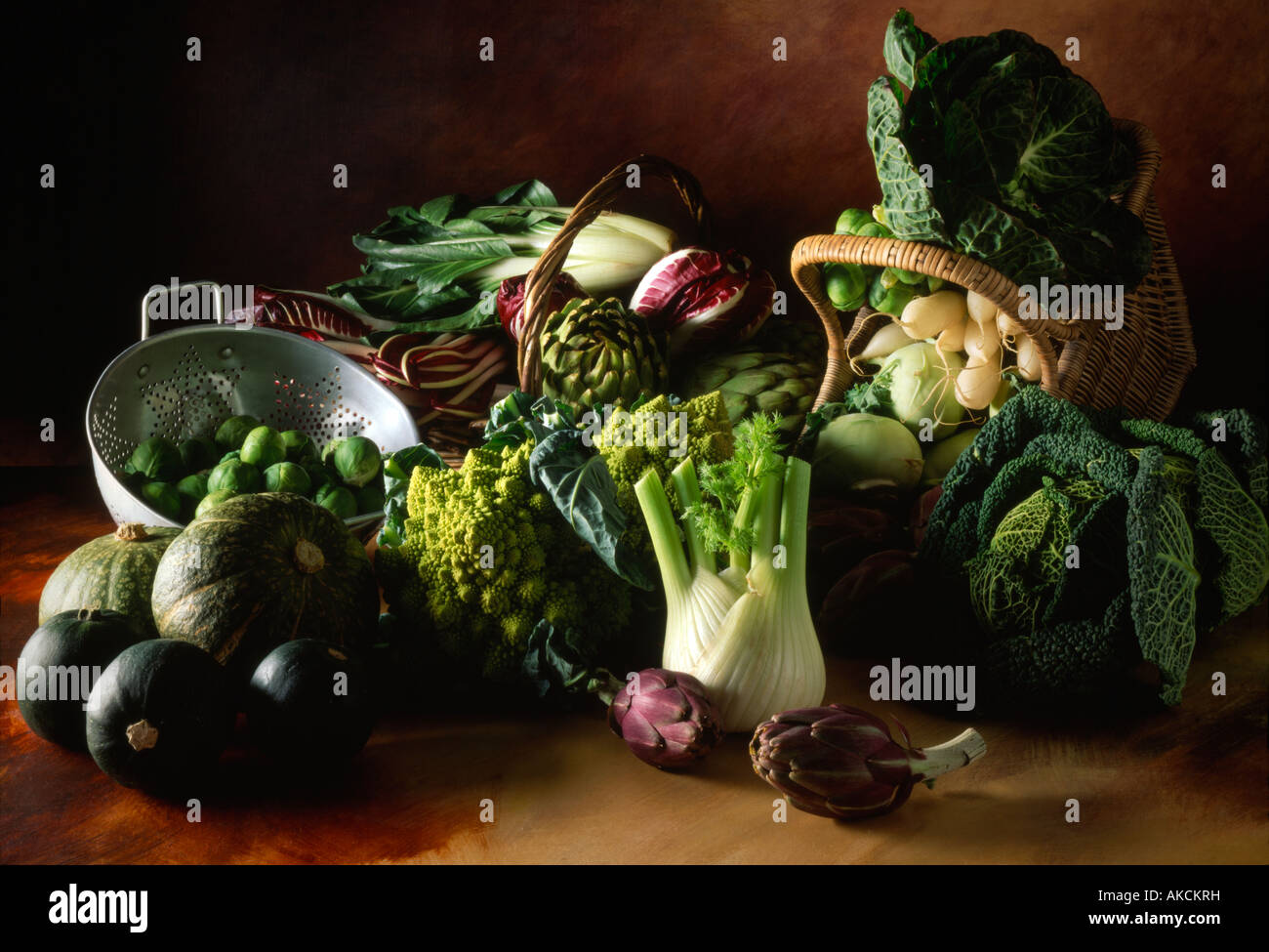 Vegetable still life picturesque brassicas vegetarian ingredients