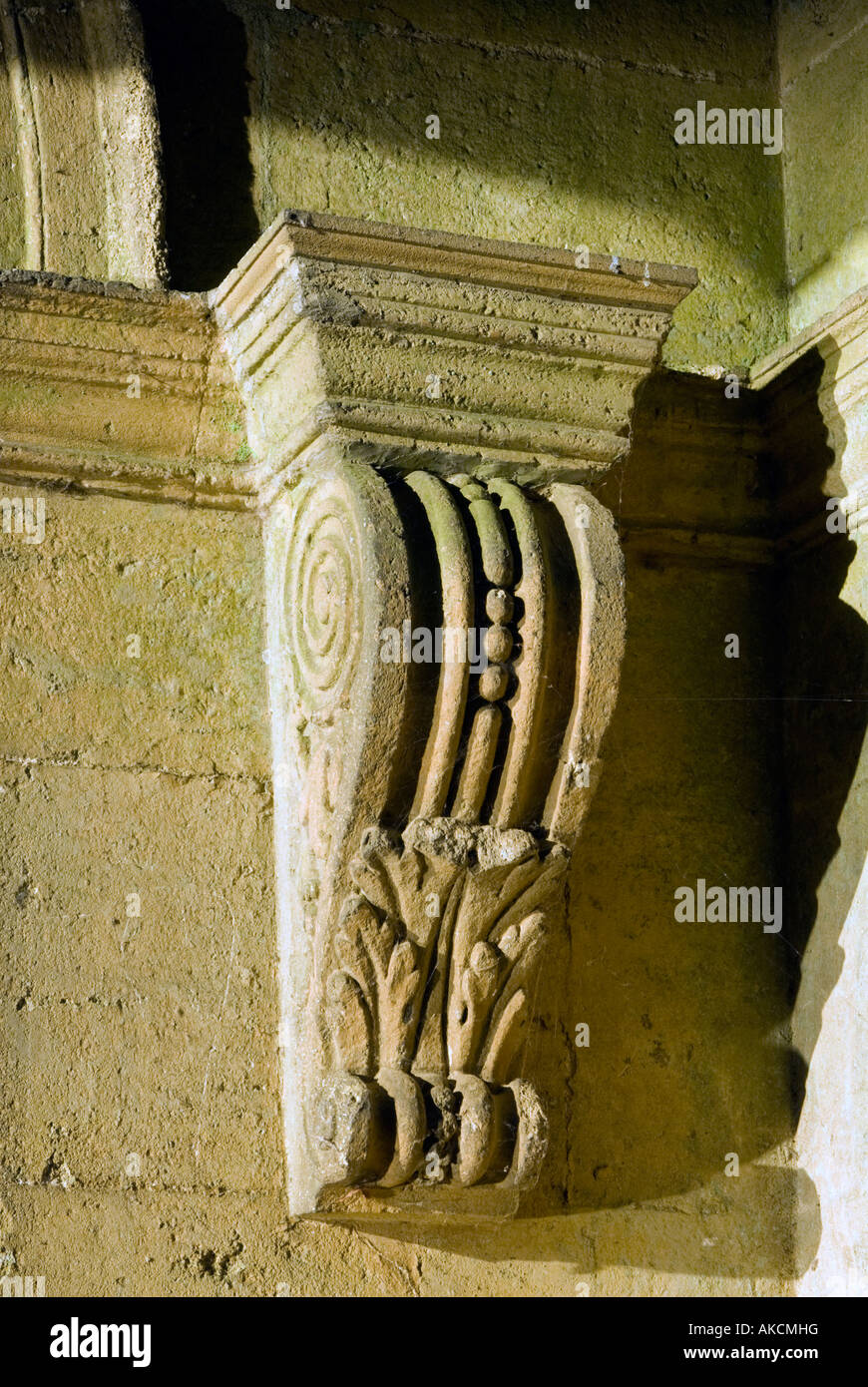 Detail of the Palladian Bridge, Stowe Landscape Gardens, Buckinghamshire, England Stock Photo