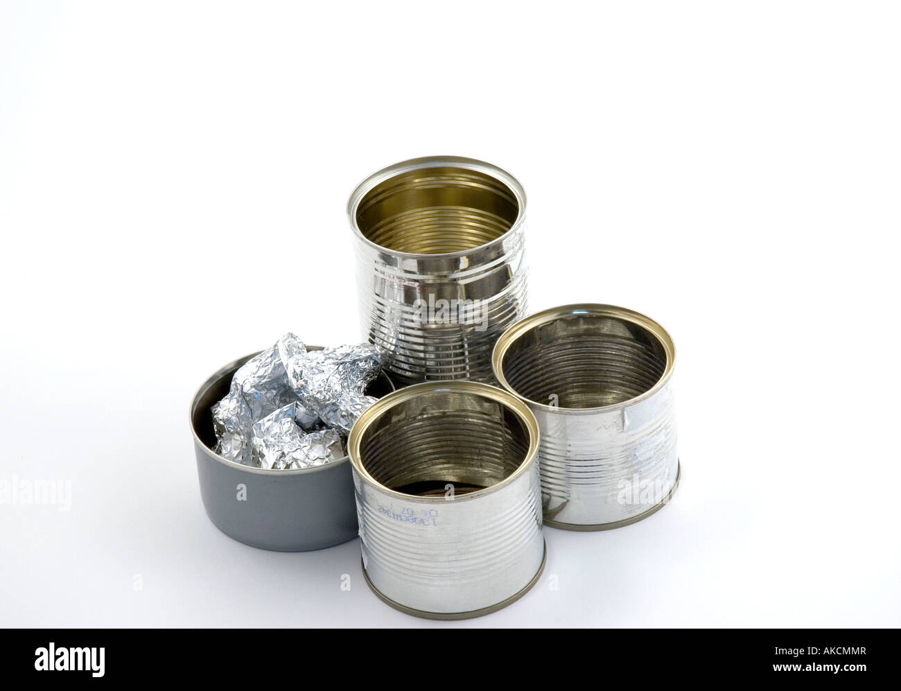 Tin Cans and foil Stock Photo Alamy
