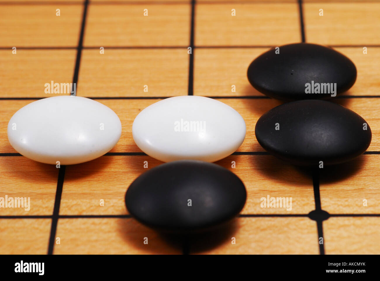 Go opening moves in a game of Go Stock Photo Alamy