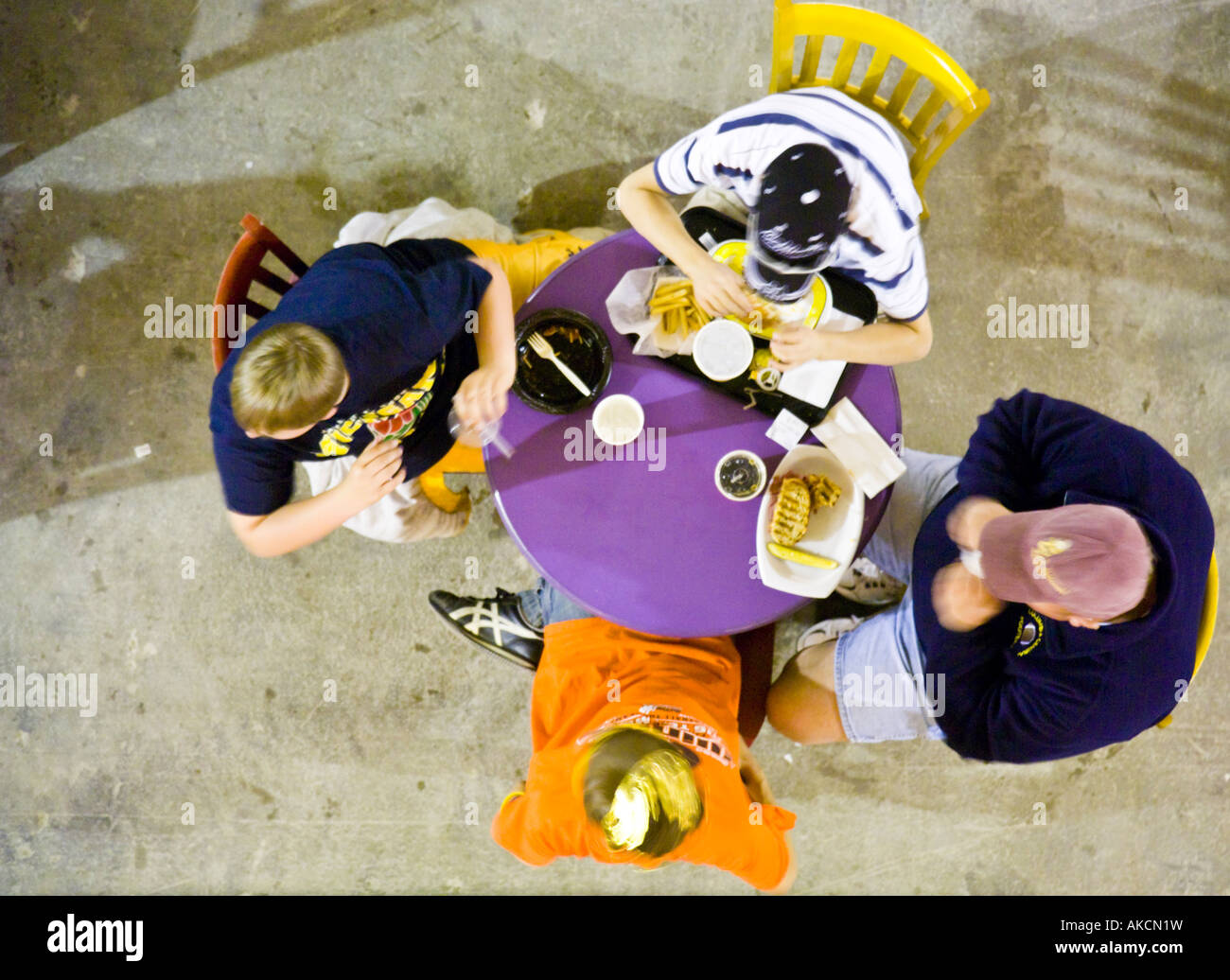 Teens Eat Lunch Stock Photo picture