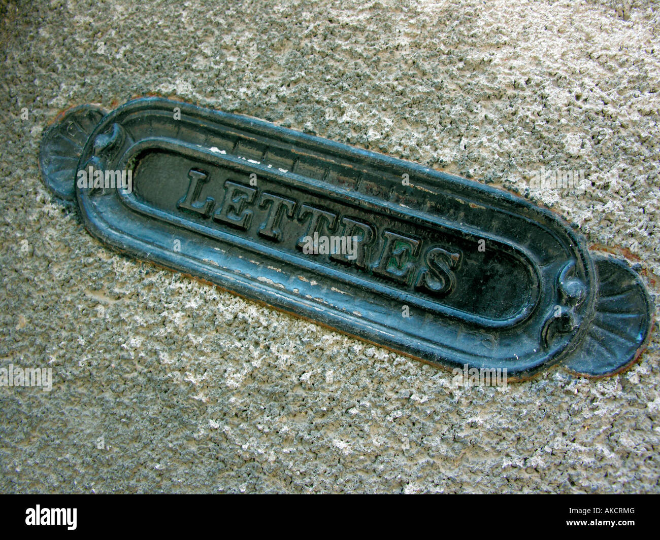 french letter box mail box for post in France Stock Photo Alamy