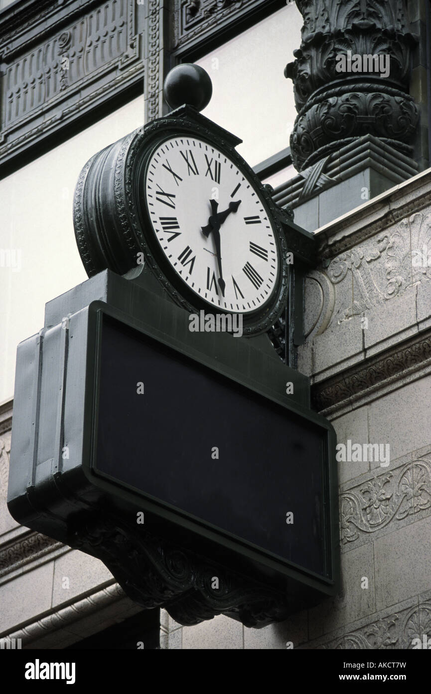 Public clock downtown Boston Stock Photo Alamy