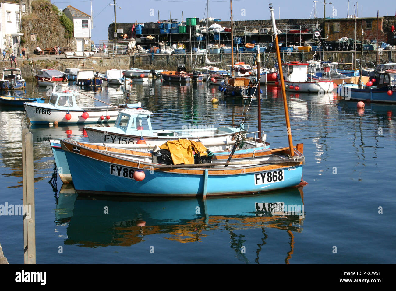 Fishing Boat in Harbour Stock Photo - Alamy