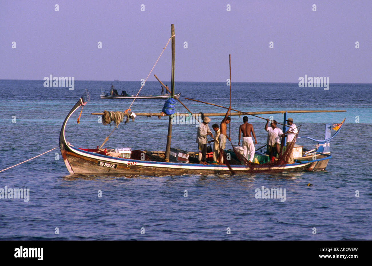 Traditional Fishing Dhoni. Maldives Stock Photo Alamy