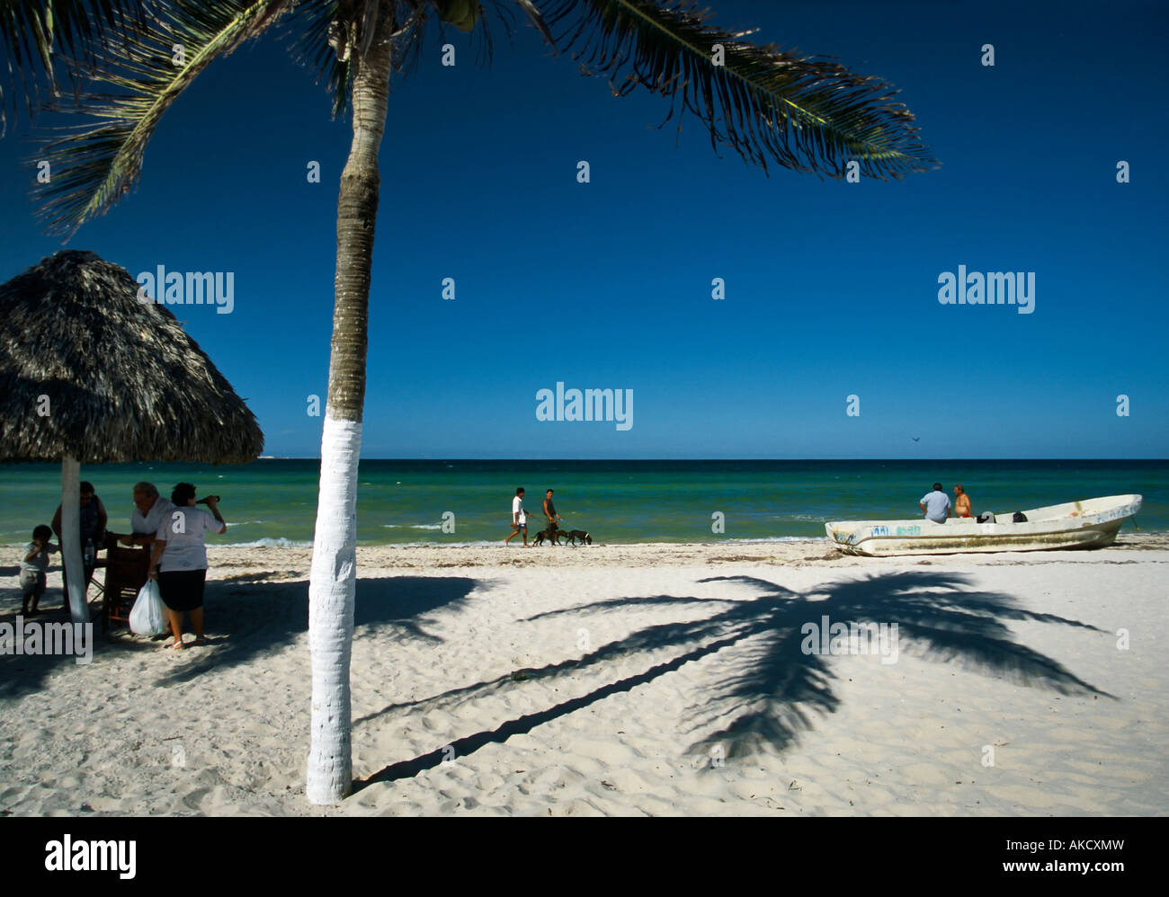Gulf of Mexico beach in Progreso Yucatan Mexico Stock Photo Alamy