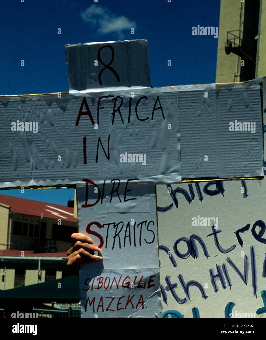 An AIDS awareness campaign in South Africa Stock Photo - Alamy