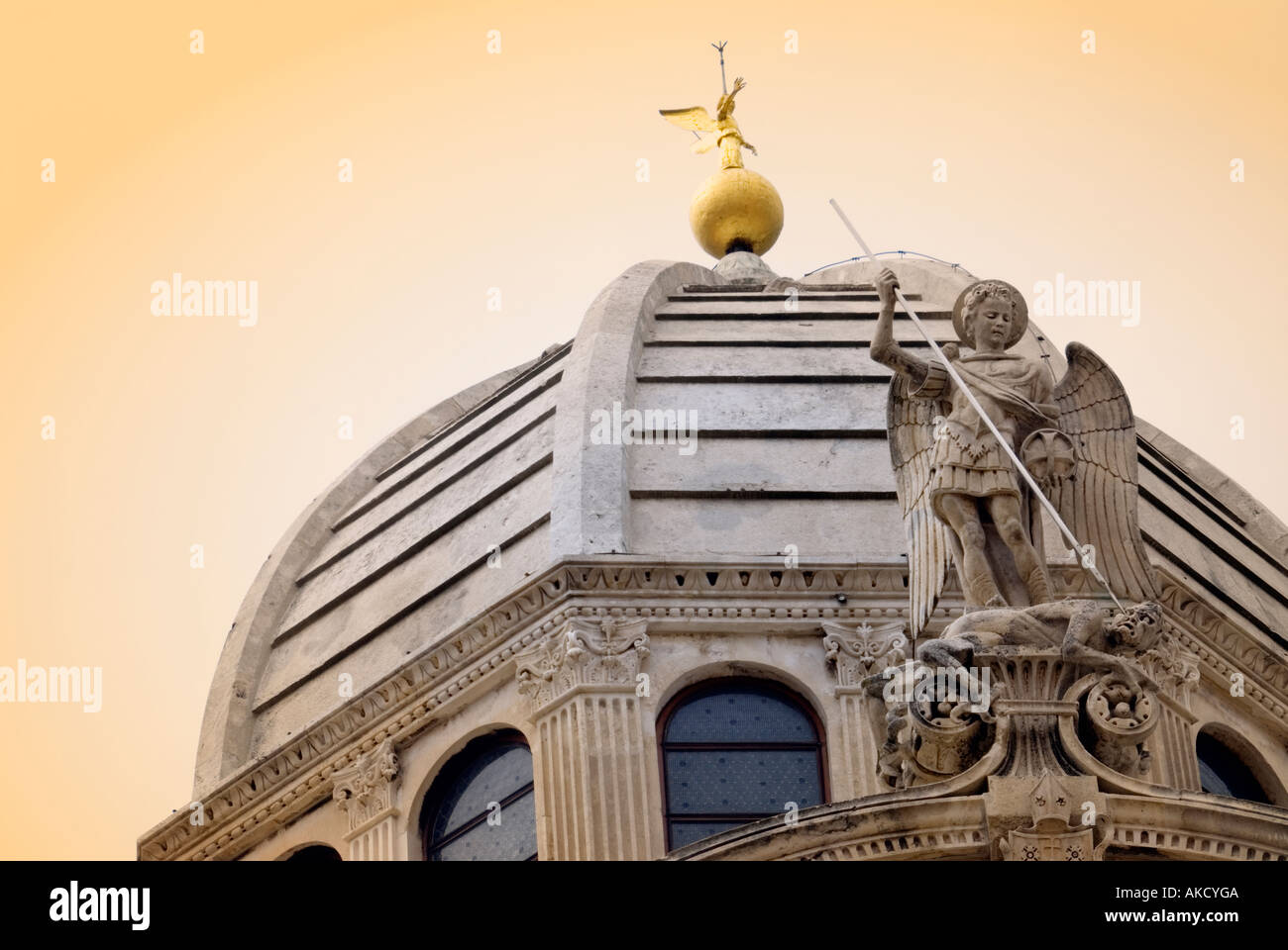 South-East Europe, Croatia, Dalmatia, Sibenik, dome of St Jacob James cathedral Stock Photo