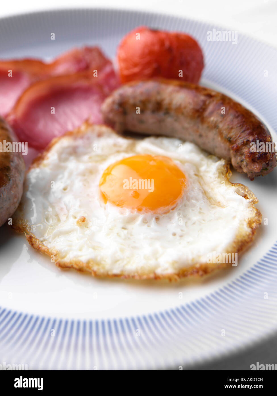 A full English cooked breakfast editorial food Stock Photo