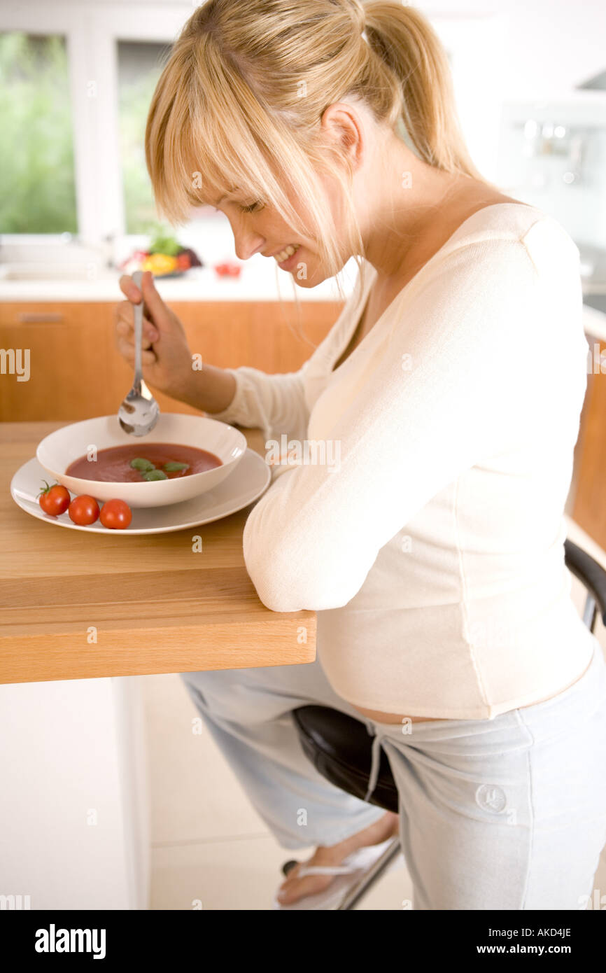 Man eating tomato soup hires stock photography and images Alamy