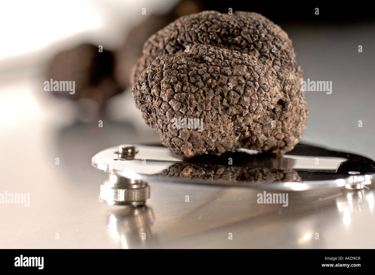 Truffle with shaver Stock Photo Alamy