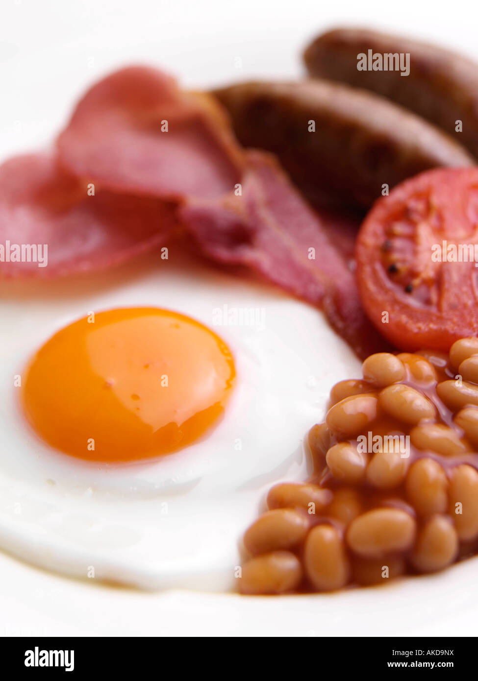 A full cooked English breakfast editorial food Stock Photo