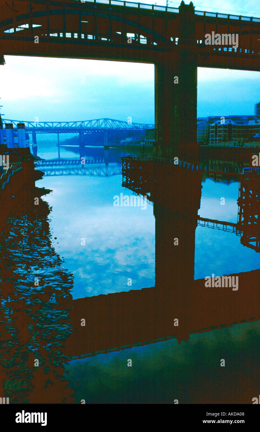 high level bridge newcastle upon tyne Stock Photo