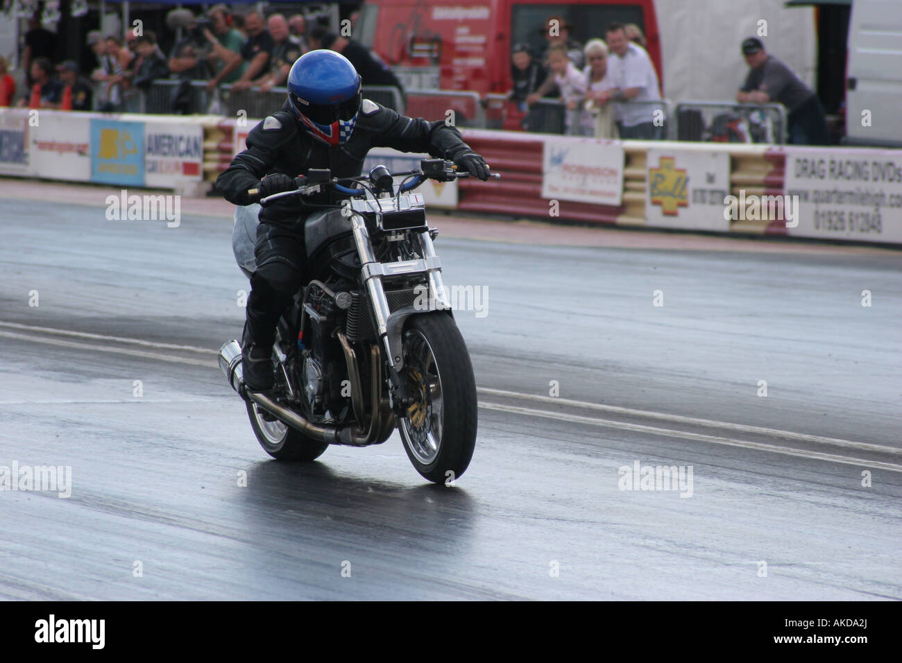 Bikers ride the circuit entertaining crowds at the 20th Annual Bulldog