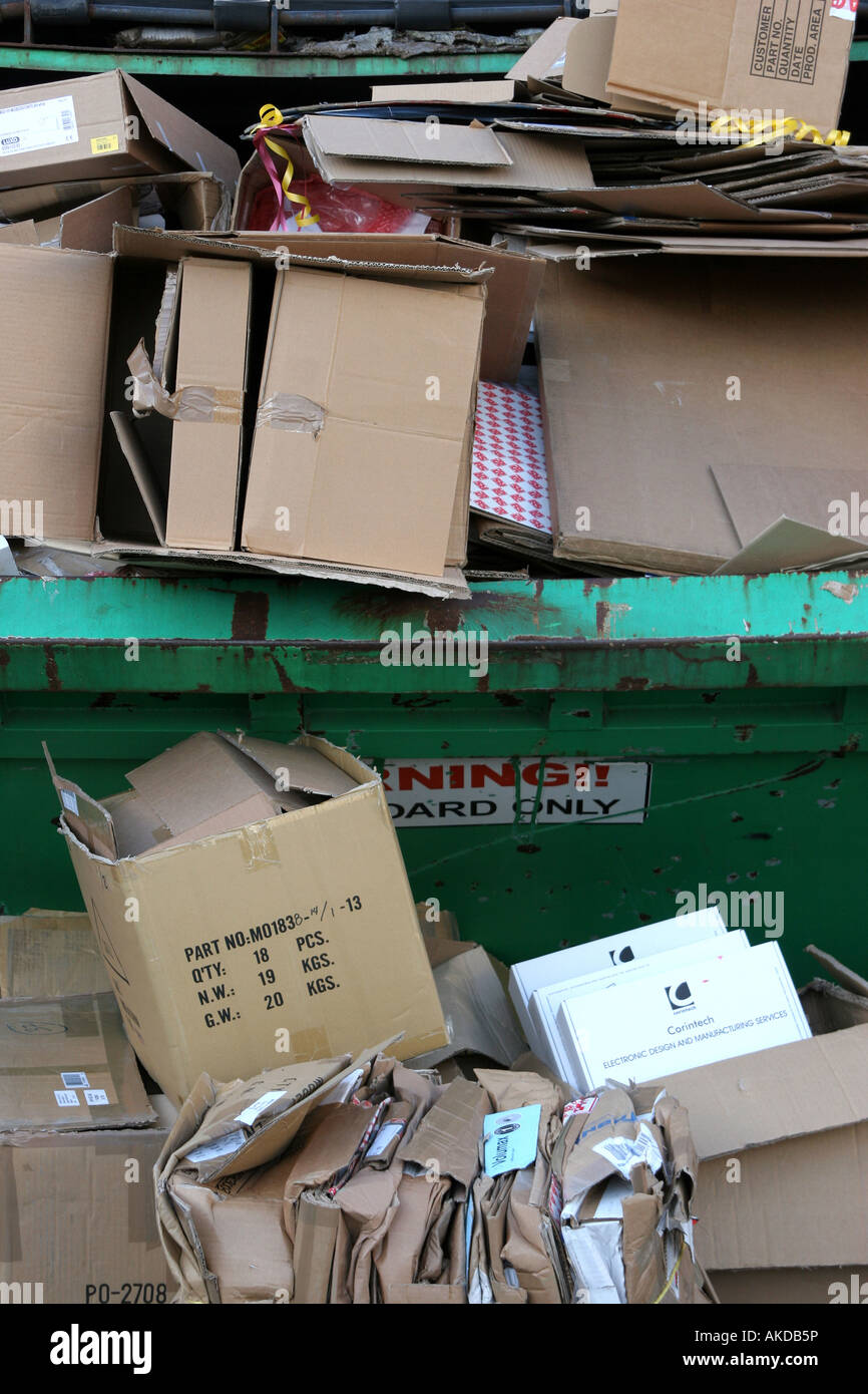 cardboard boxes for recycling Stock Photo Alamy