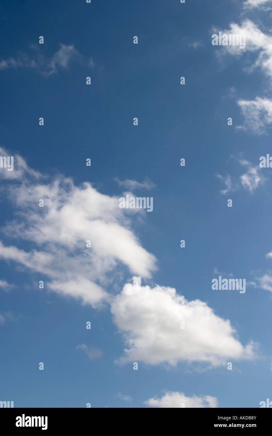 Blue Sky with white clouds Stock Photo