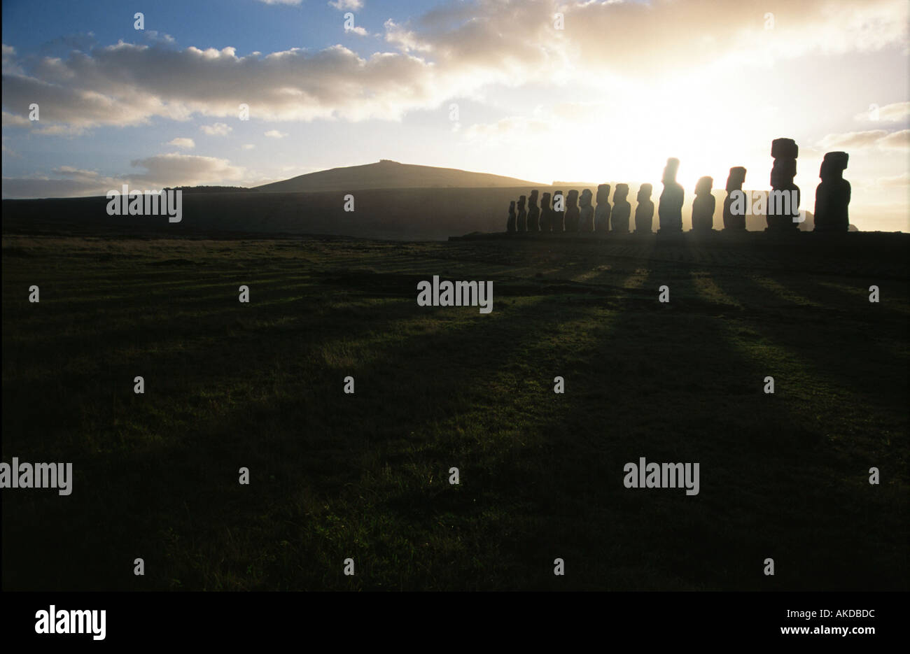 Moai Easter Island Stock Photo