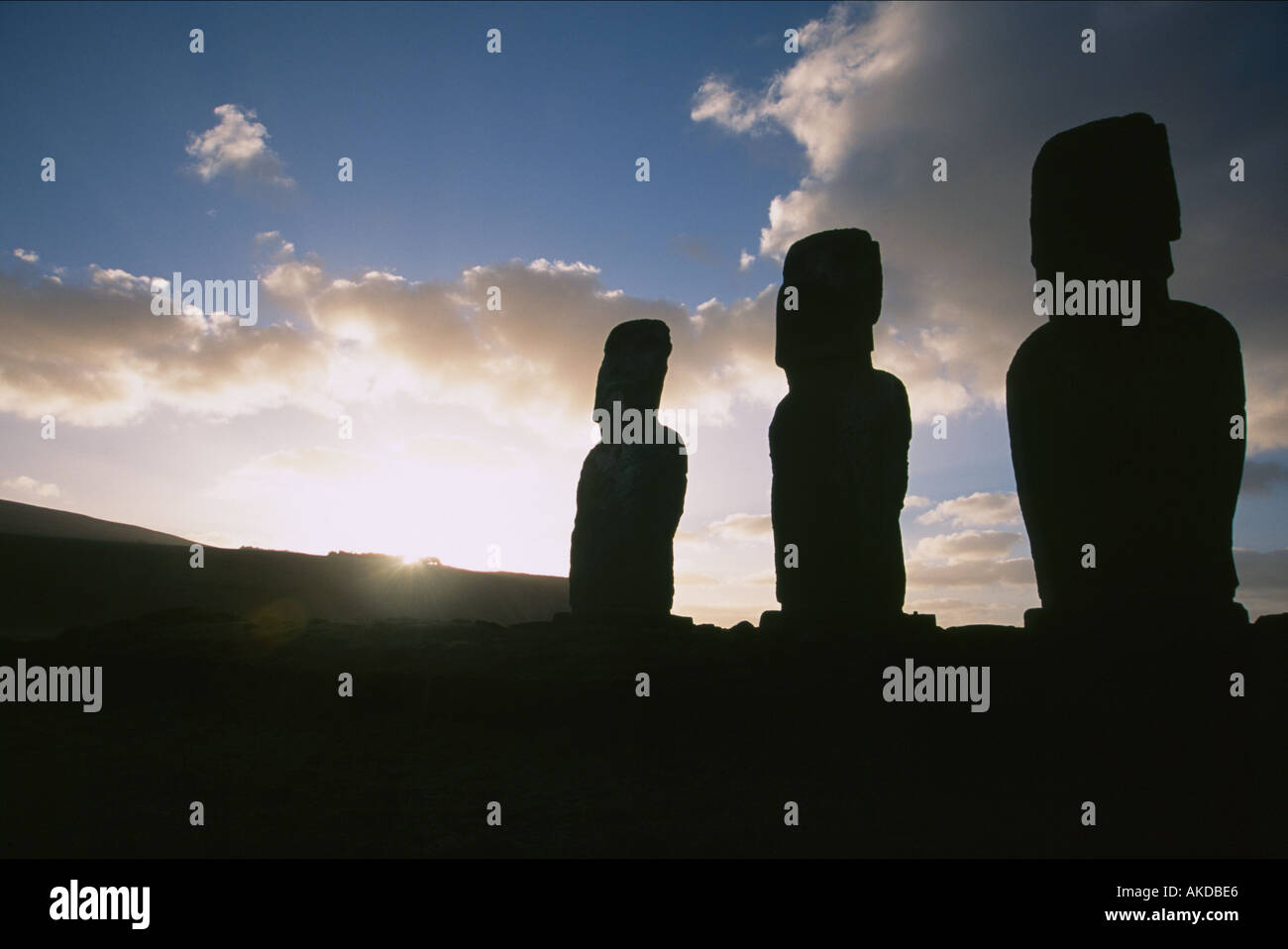Moai Easter Island Stock Photo