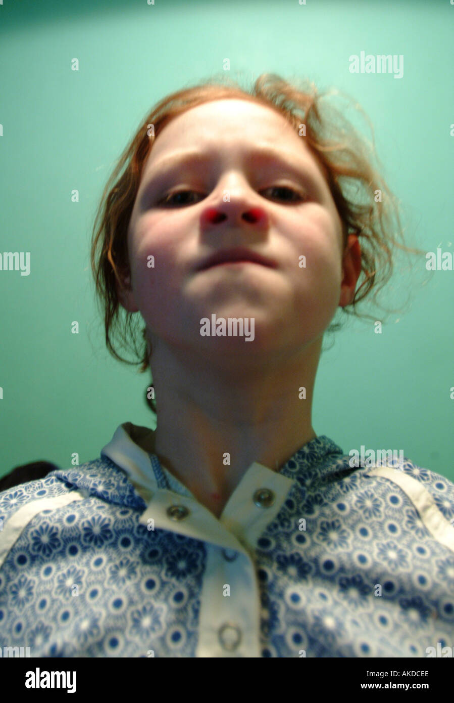 photo Kid With Flared Nostrils Meme https www alamy com a young girl looking menacing image1301741 html