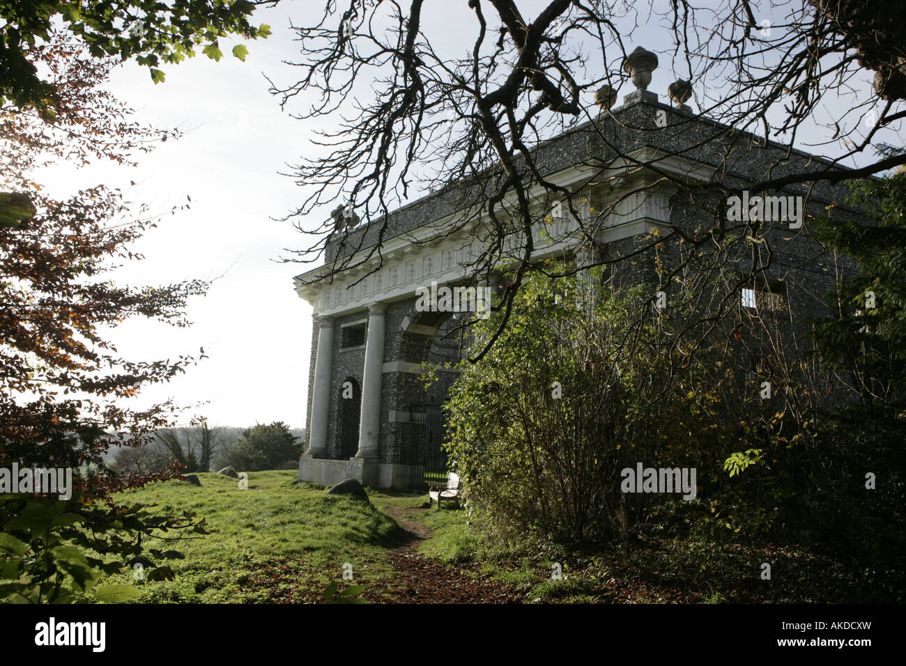 Mausoleum for the dashwood family built above the village West