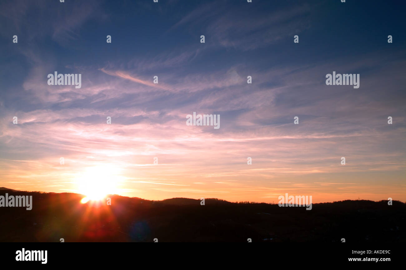 Sky at Sunset Stock Photo