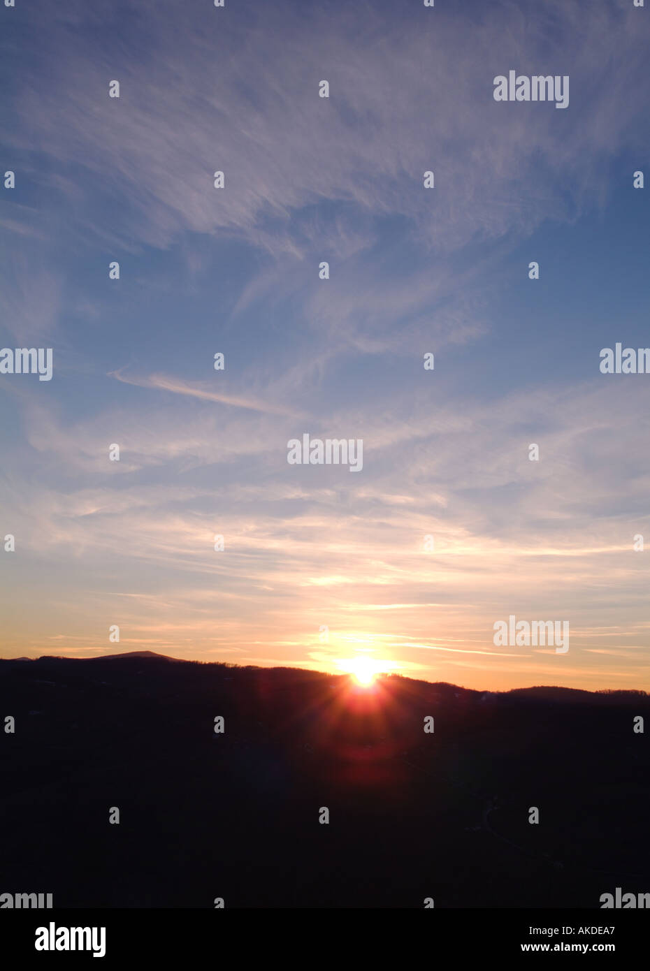Sky at Sunset Stock Photo