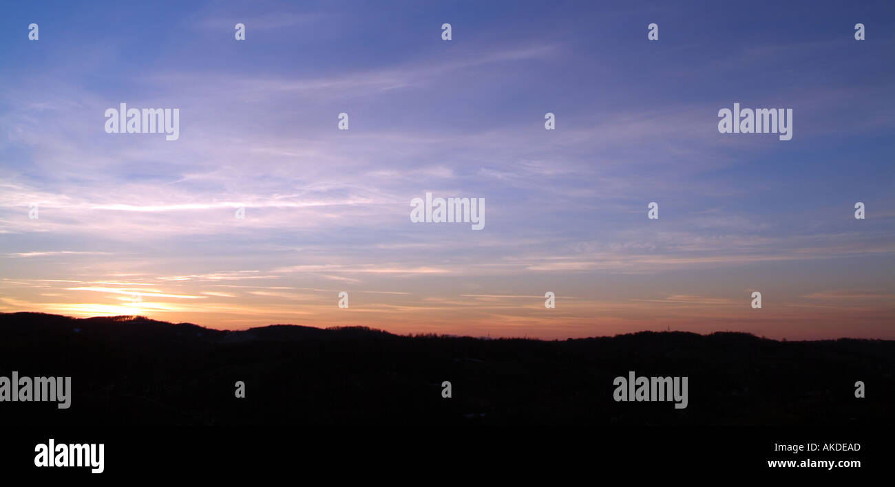 Dusk sky Stock Photo