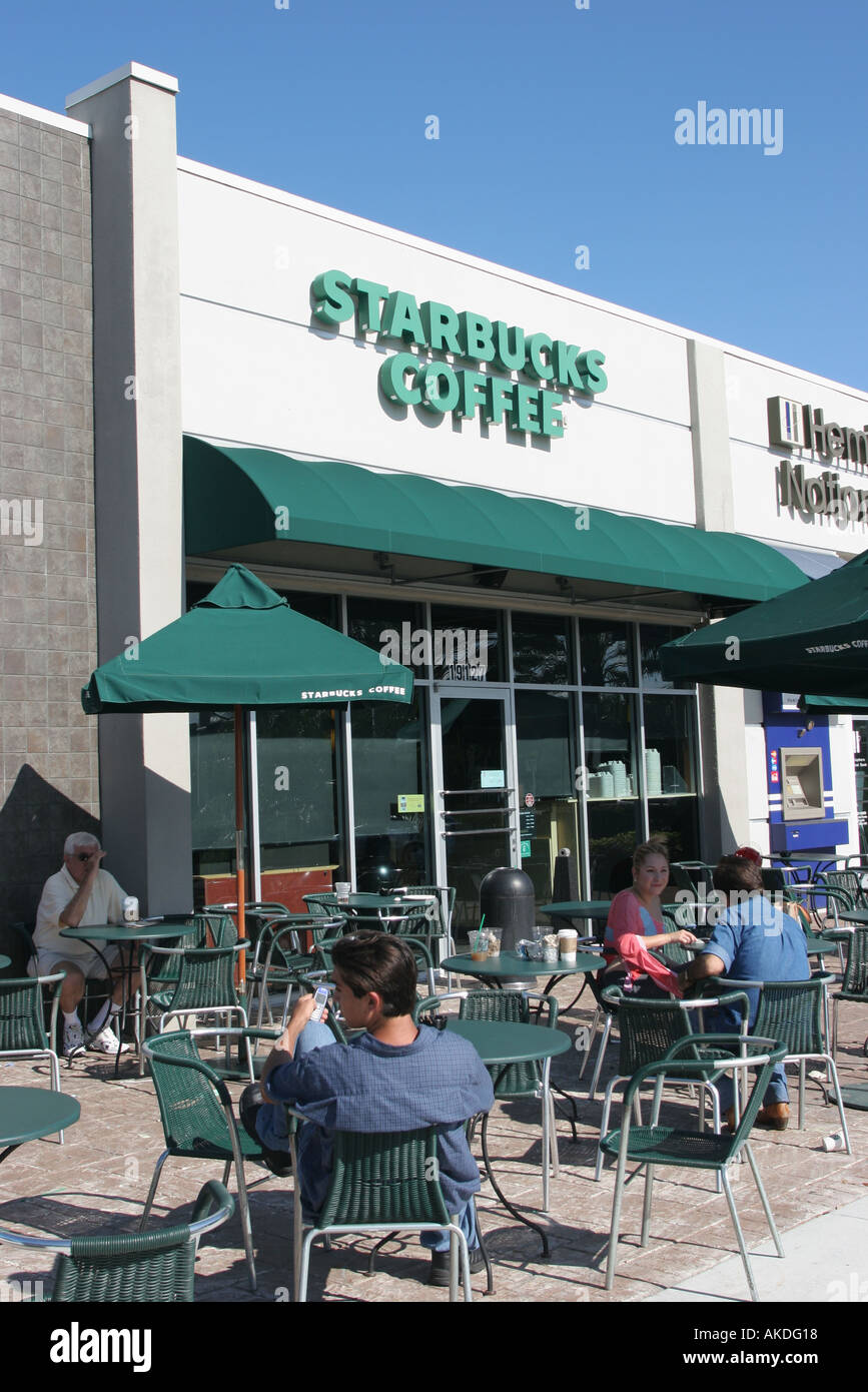 Miami Florida,Aventura,cafe,Starbucks Coffee,barista,entrance,front