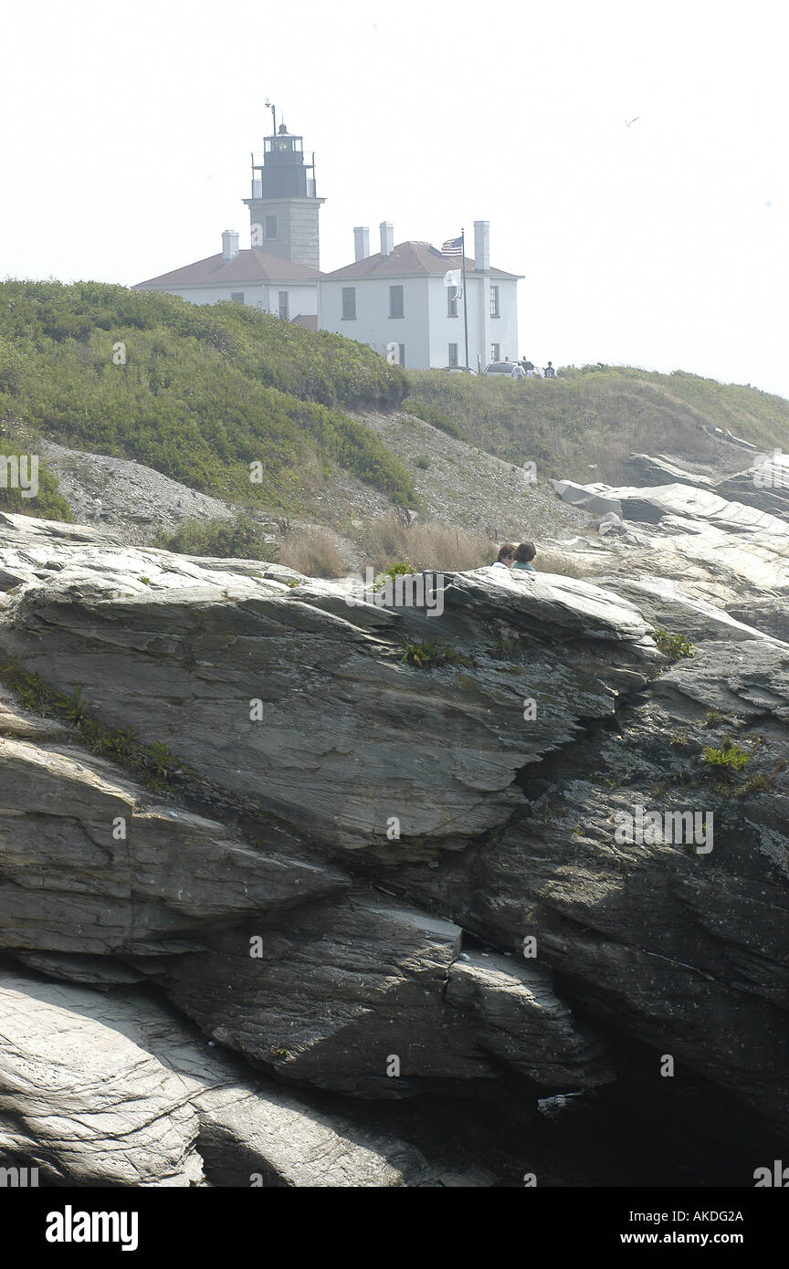 Beaver Tail Lighthouse State Park Jamestown Block Island Sound Atlantic