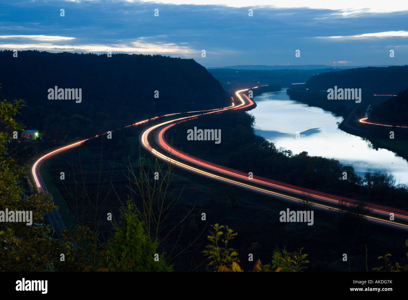 Mohawk River Valley upstate New York is transportation corridor for