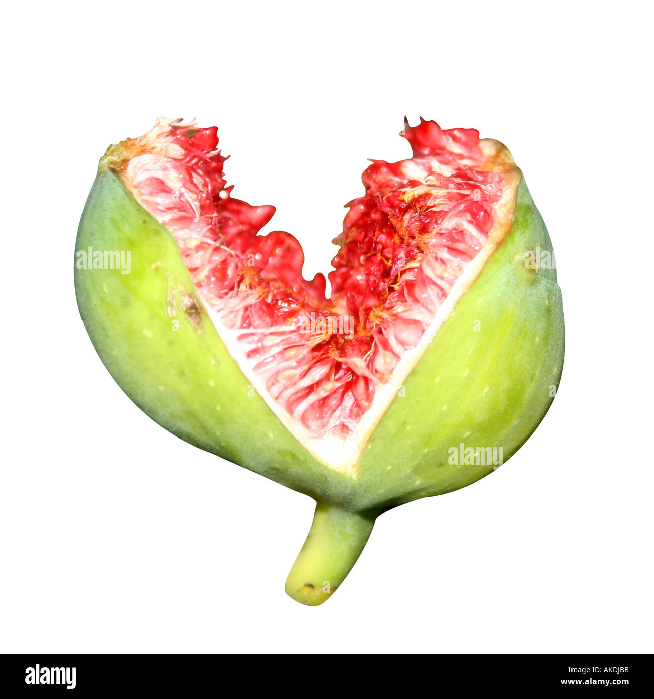 Fig fruit split into two Stock Photo Alamy