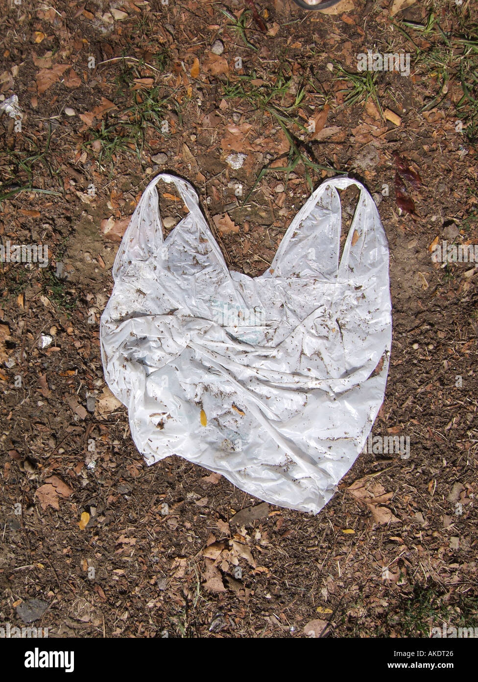White Plastic Shopping Bag On Wet Floor Stock Photo 4887589 Alamy
