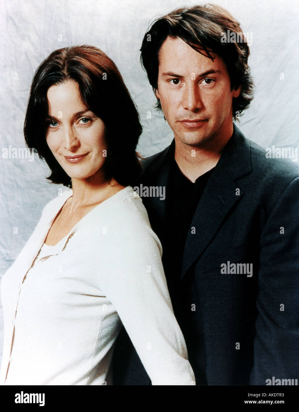 MATRIX 1999 Warner film with Keanu Reeves and Carrie Ann Moss Stock Photo