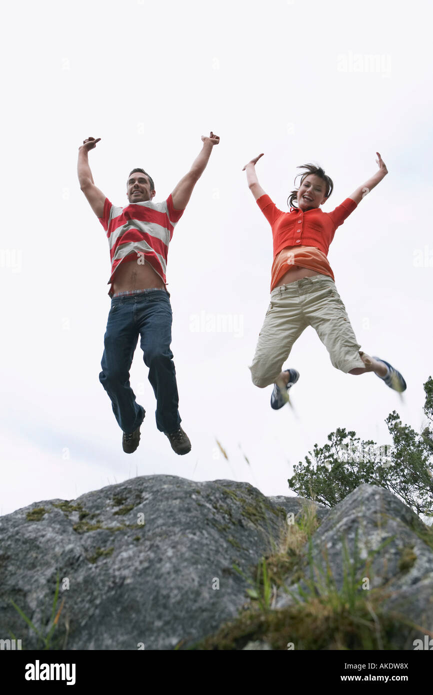 Leap Over Rocks Leaping over rock hi-res stock photography and images - Alamy