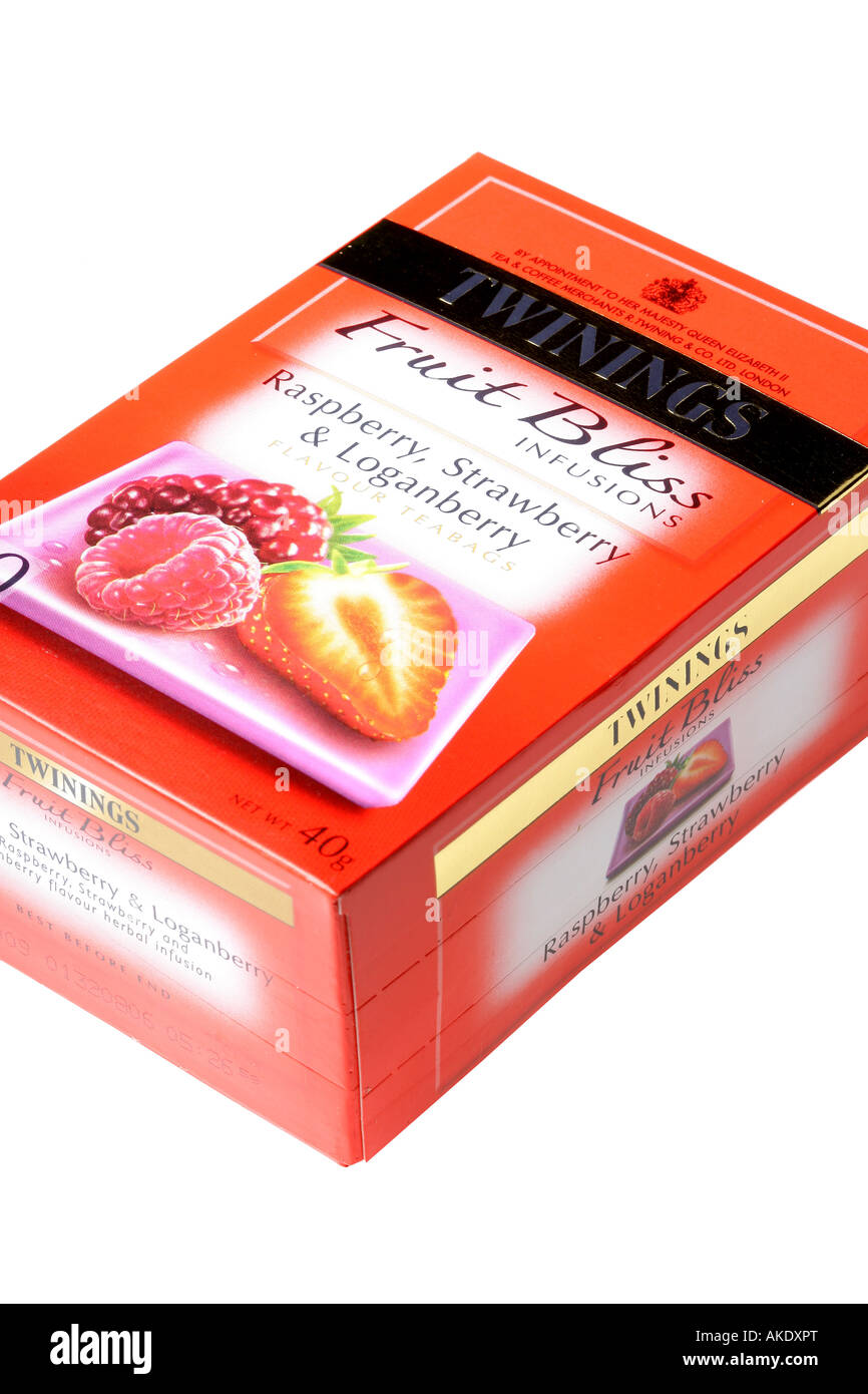 Raspberry Strawberry And Loganberry Tea Stock Photo Alamy