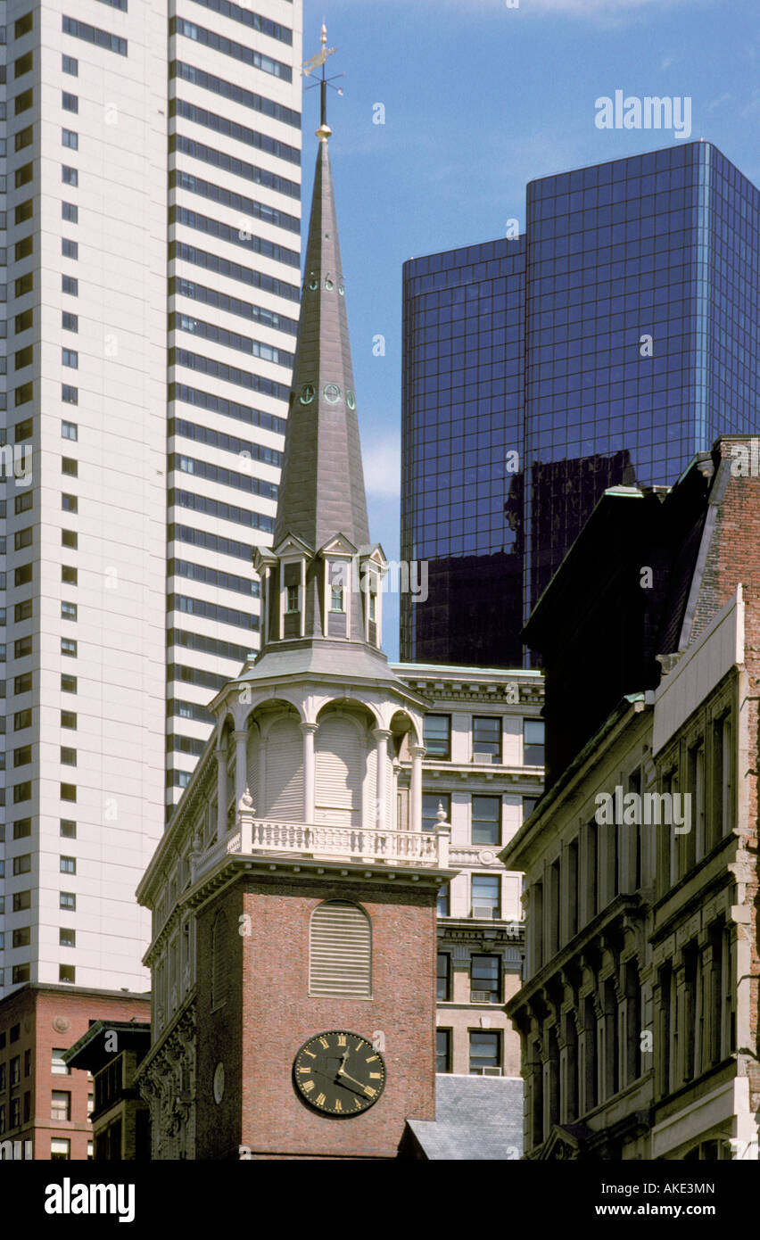 church near public library, boston, usa Stock Photo - Alamy