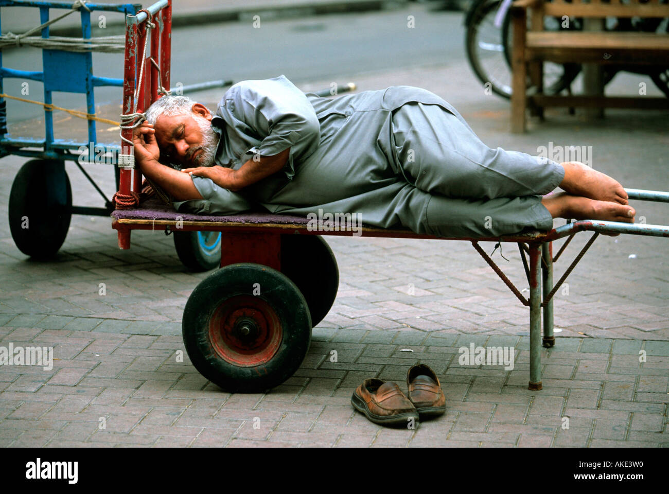 UAE, Dubai, Szene im Deira Souq Stock Photo