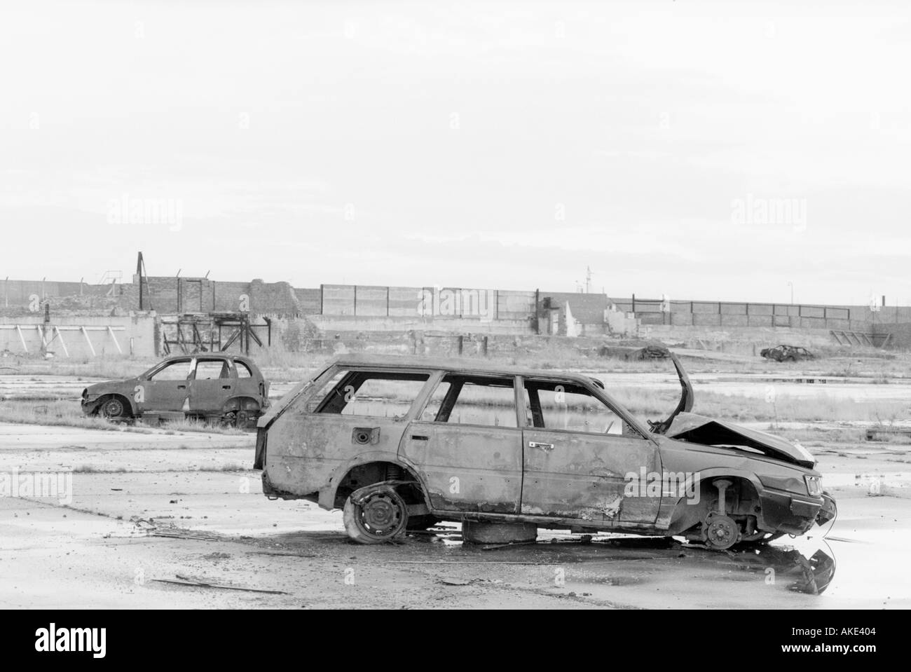 Abandoned cars London Stock Photo Alamy