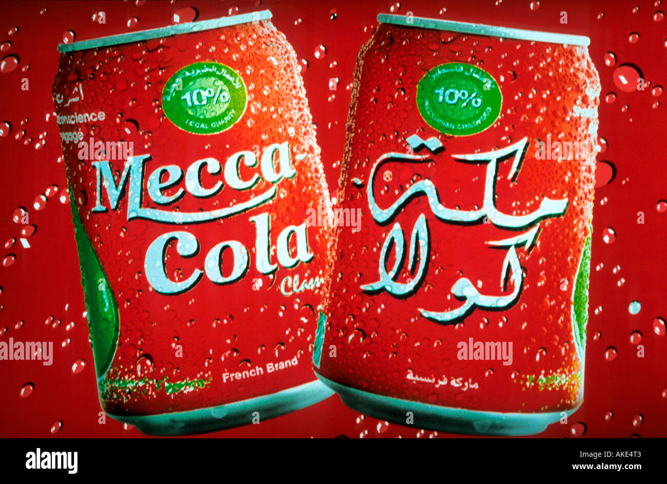 UAE, Dubai, Webung für 'Mecca Cola' Stock Photo