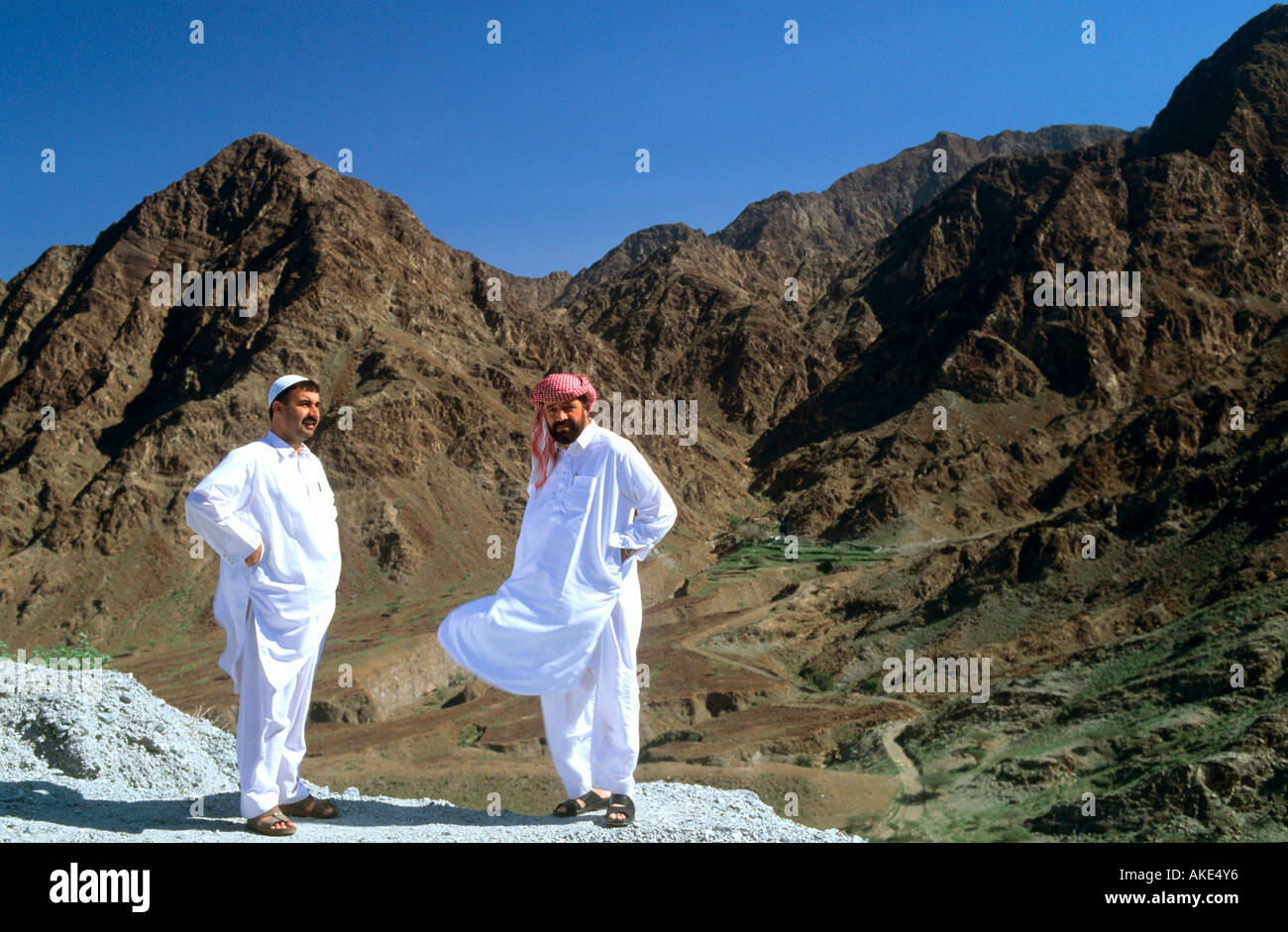 Masafi In Uae UAE, Fujairah, Masafi, Hajar-Gebirge nördlich von Masafi an der Strasse ...