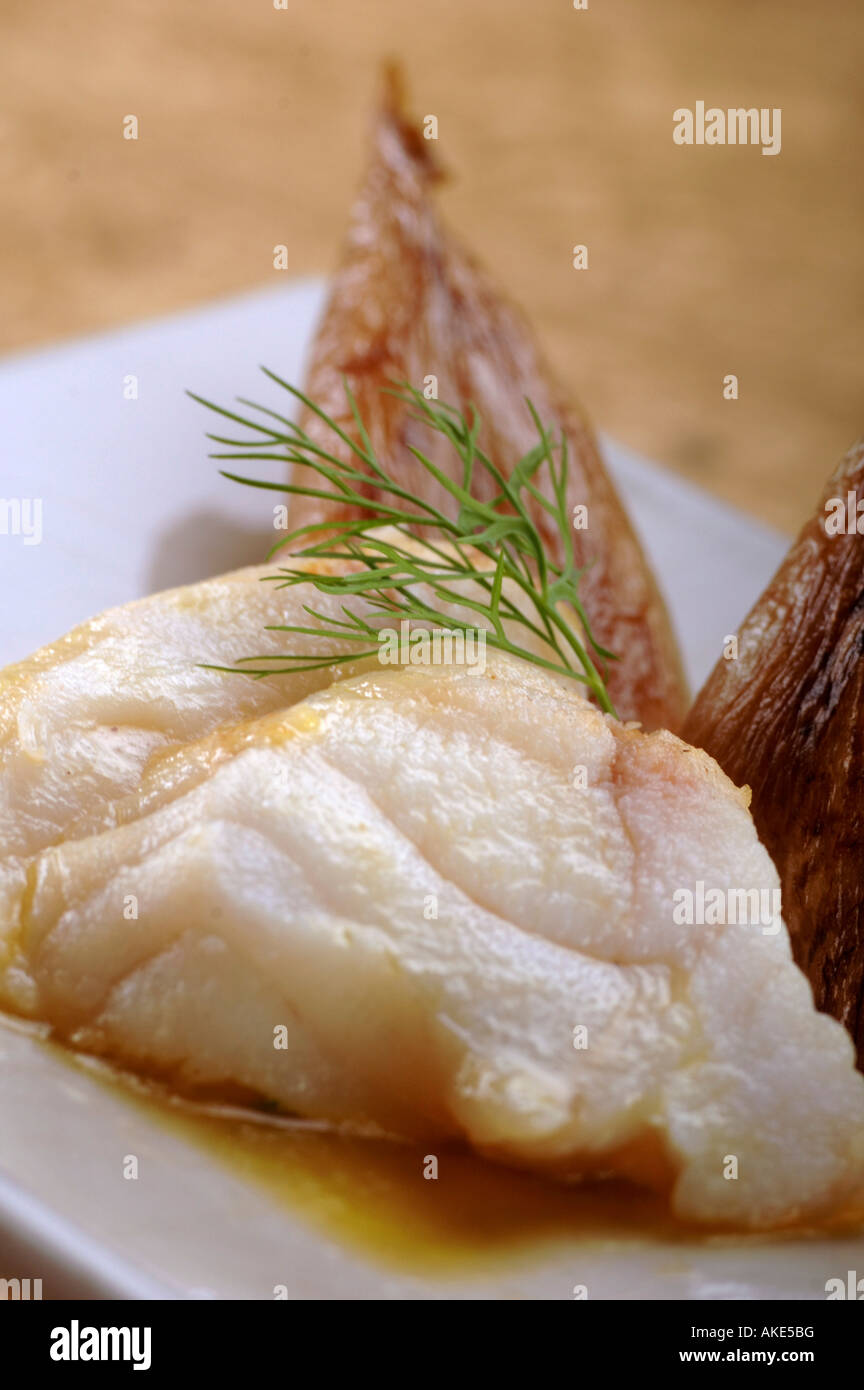 Fish with endives Stock Photo - Alamy