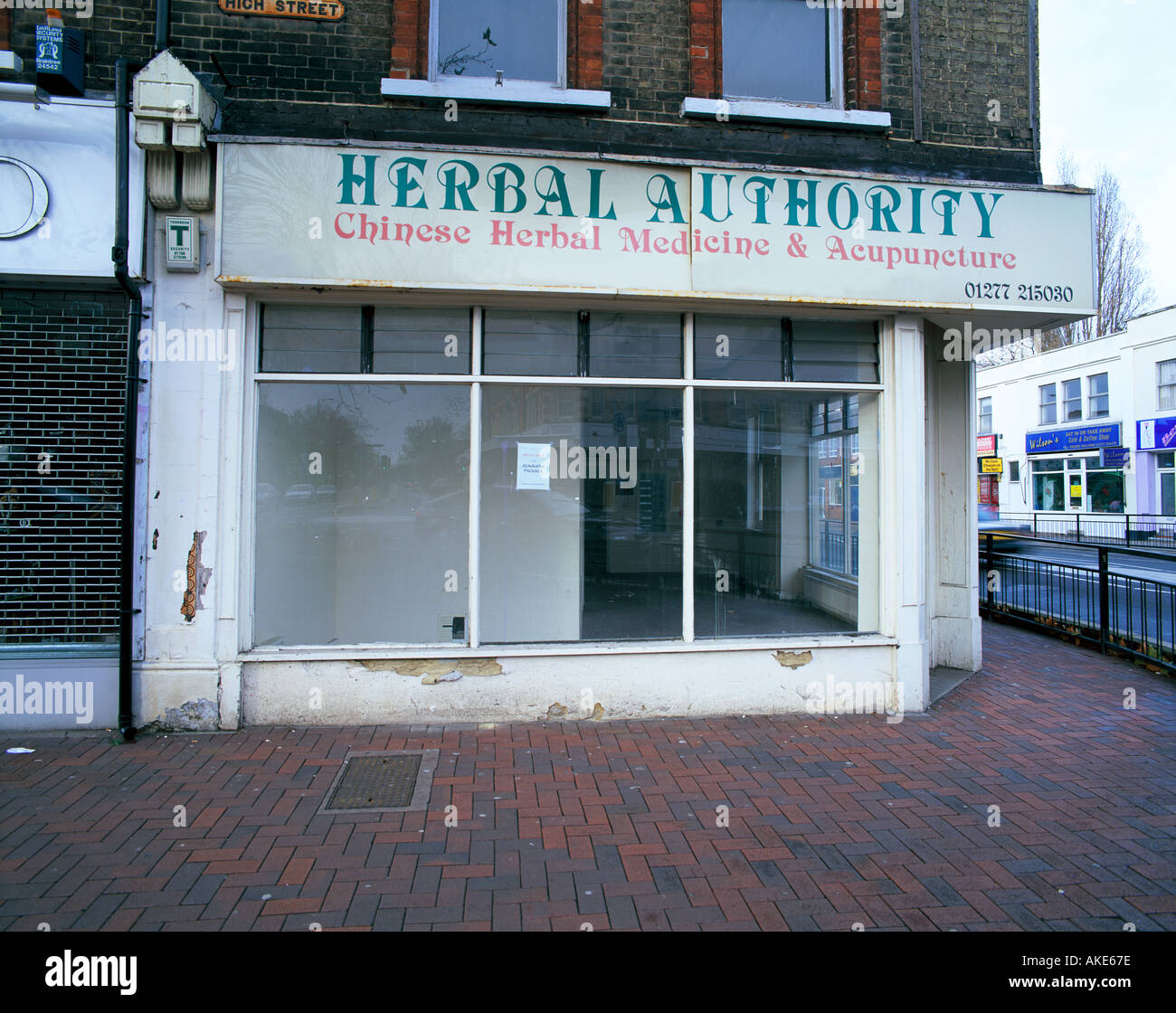 Empty Shop Brentwood High Street UK Stock Photo
