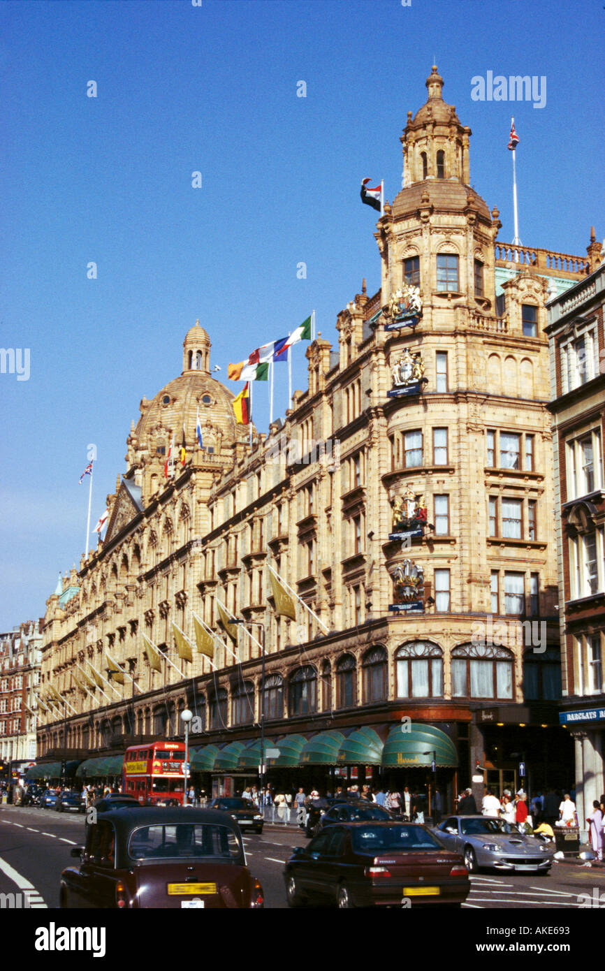Harrods Knightsbridge London UK Stock Photo Alamy