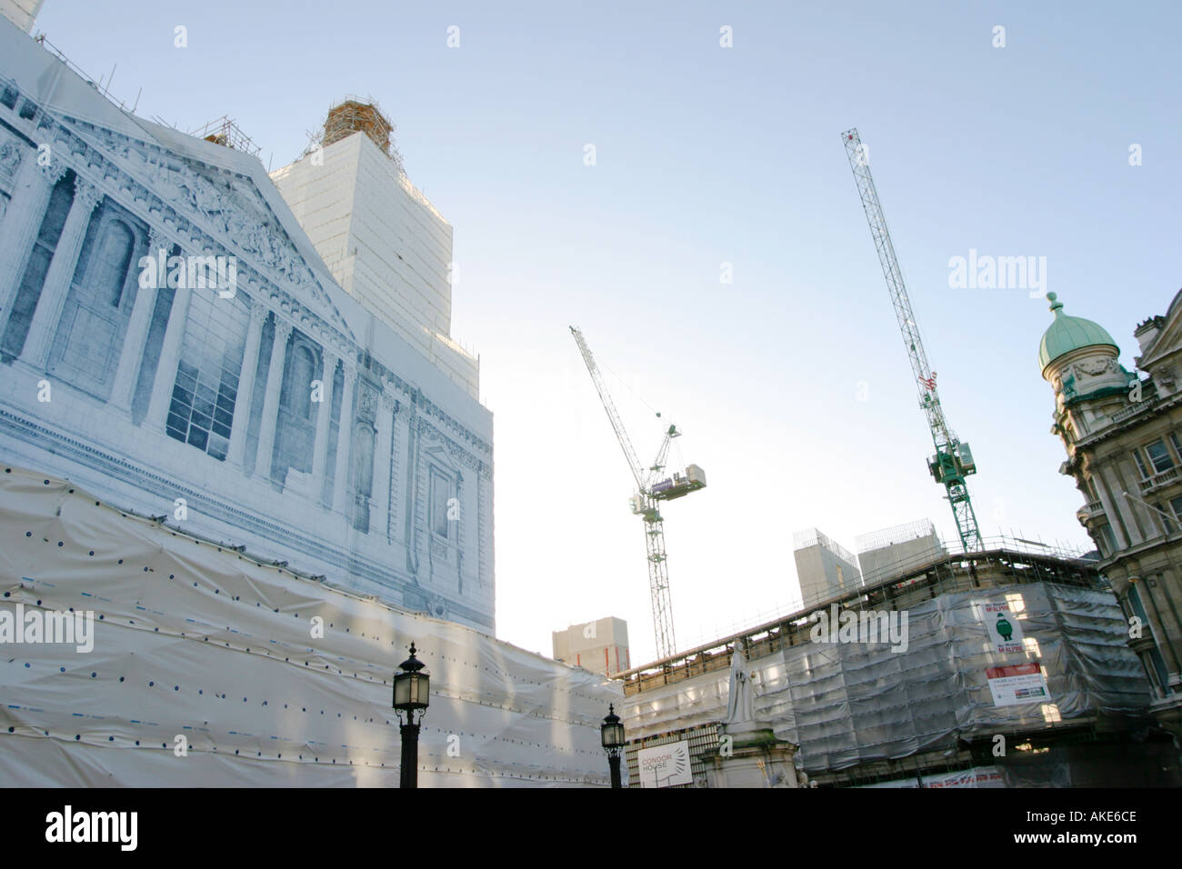 St Paul s Cathedral under Renovation Stock Photo