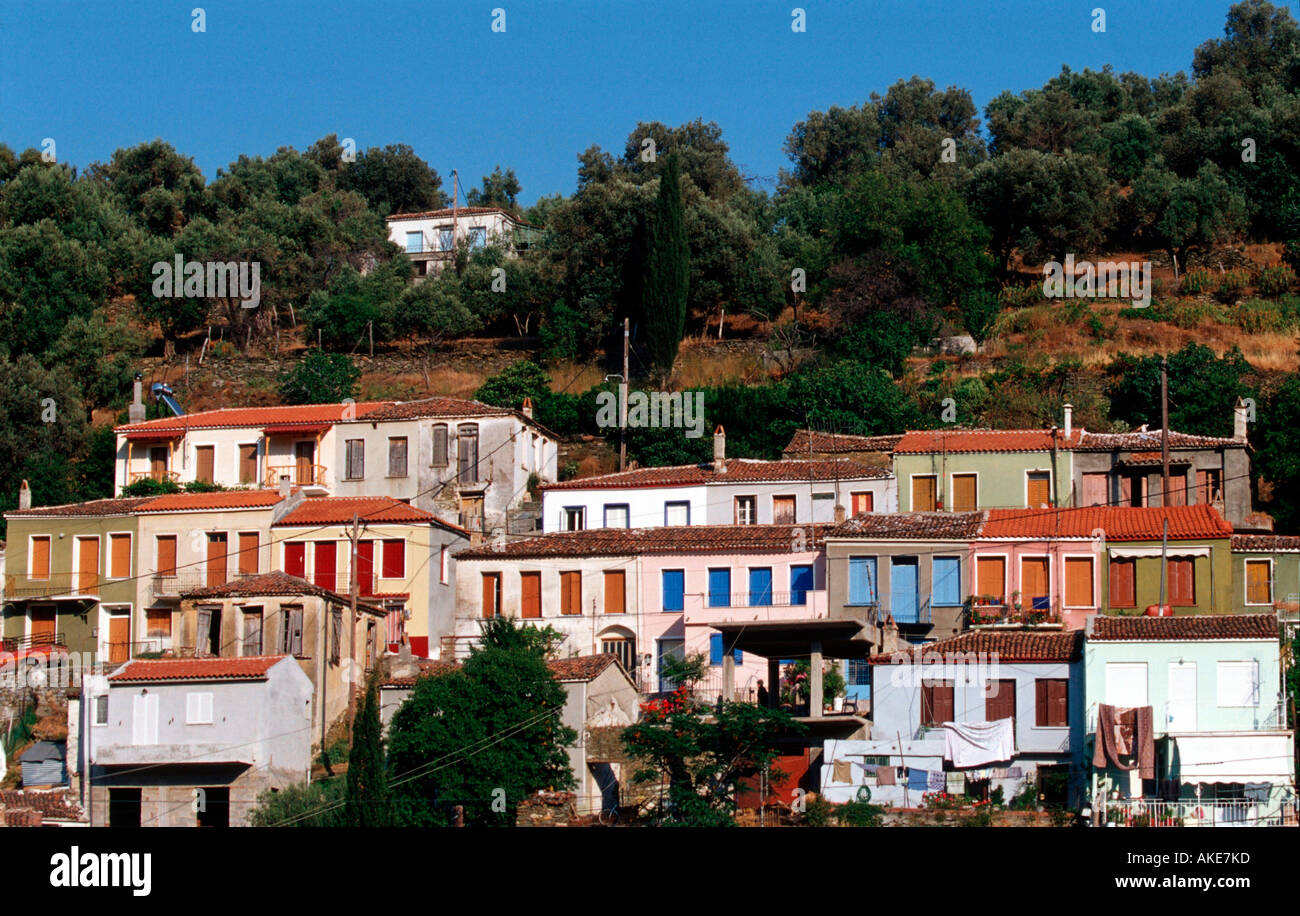 Europa, Griechenland, Lesbos, Plomari, Altstadt Stock Photo - Alamy