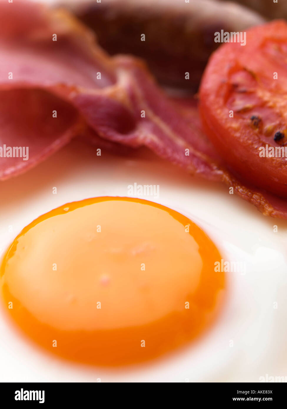 Close up of a full English cooked breakfast editorial food Stock Photo